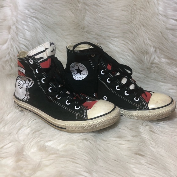 Converse Other - Converse High Tops Dr. Suess Cat in the Hat